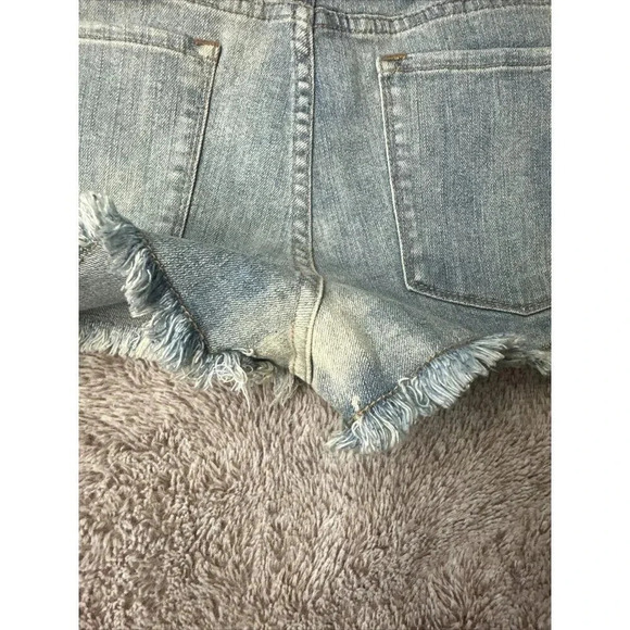 Roxy Blaze Gemoetric Embroidered Boho Festival Cut Off Raw Hem Shorts Size 11 - Picture 12 of 16